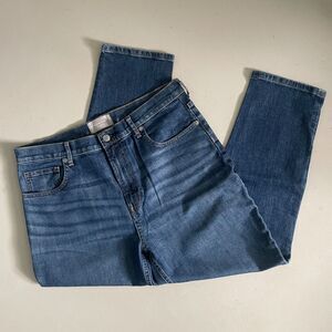 Everlane Cheeky Ankle Cropped Denim Jeans Medium Wash Blue 32